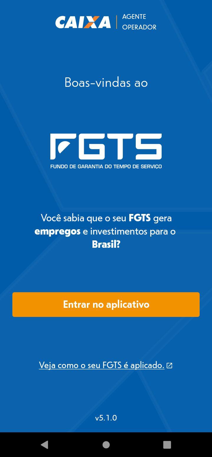 Passo 1: Abrir o aplicativo FGTS